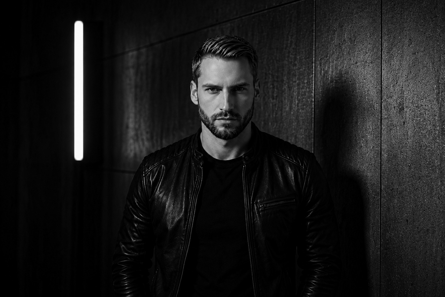 Falk Karrasch – Porträt Schwarz-Weiß